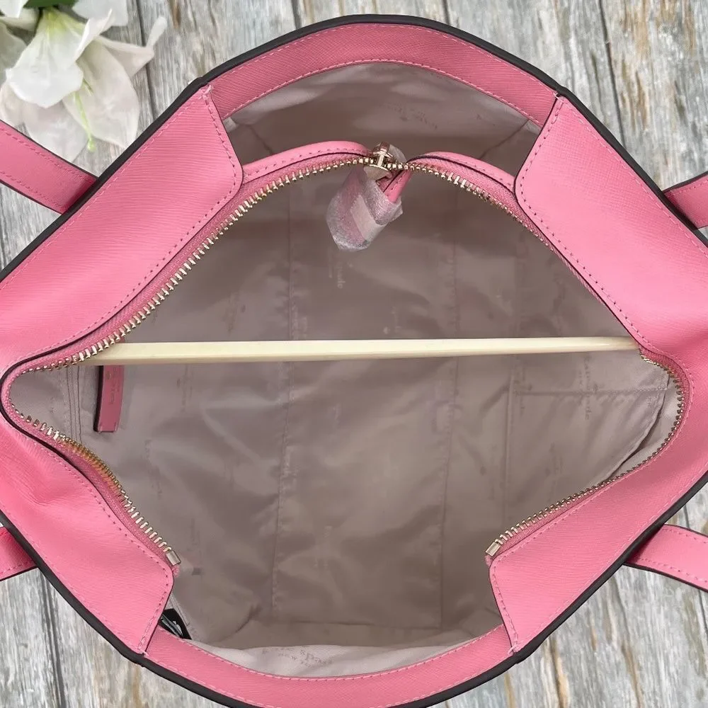 Kate Spade Staci Medium Tote Shoulder Bag Purse Pink